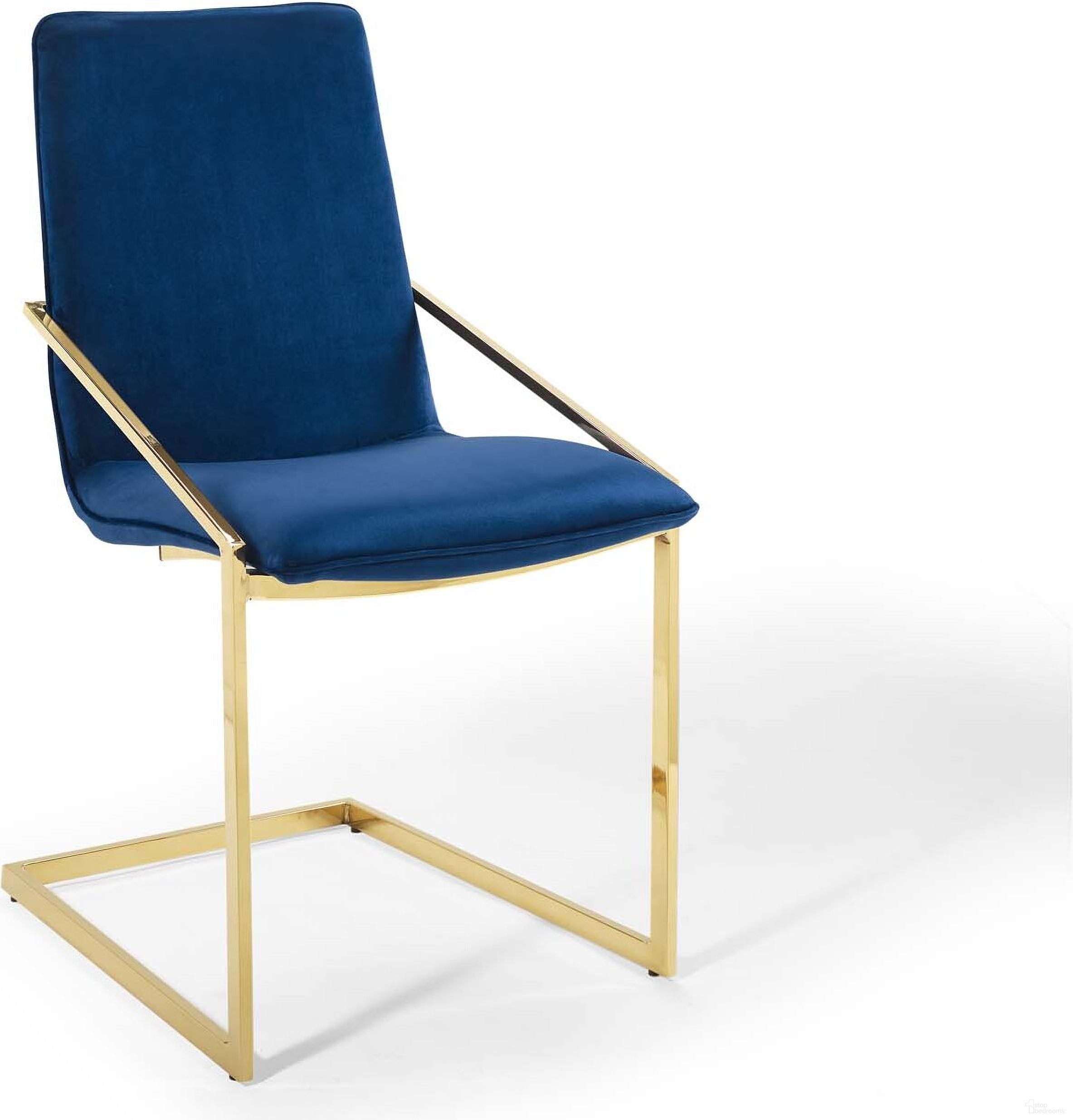 The appearance of Pitch Gold Navy Performance Velvet Dining Arm Chair designed by Modway in the modern / contemporary interior design. This gold navy piece of furniture was selected by 1StopBedrooms from Pitch Collection to add a touch of cosiness and style into your home. Sku: EEI-3799-GLD-NAV. Material: Wood. Chair Type: Arm Chair.