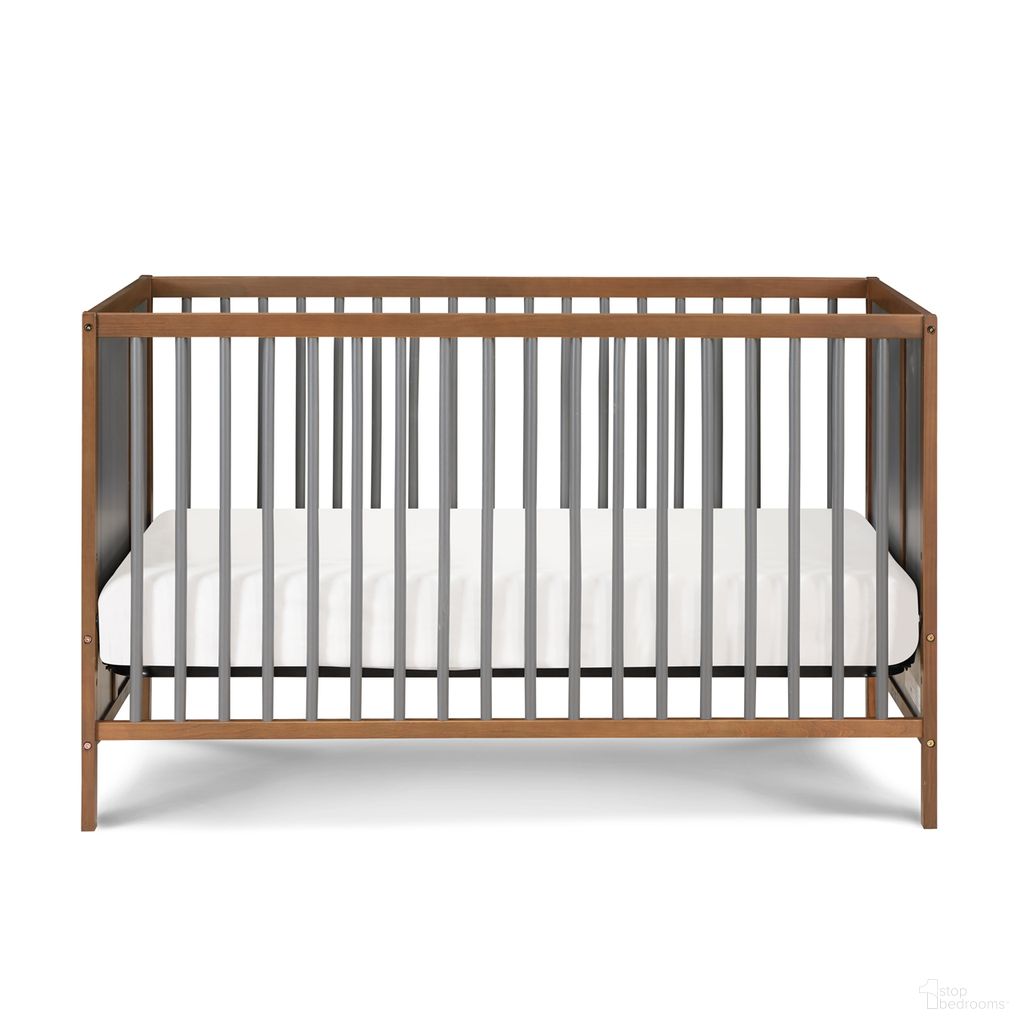 Pixie Finn 3 In 1 Crib In Walnut and Charcoal