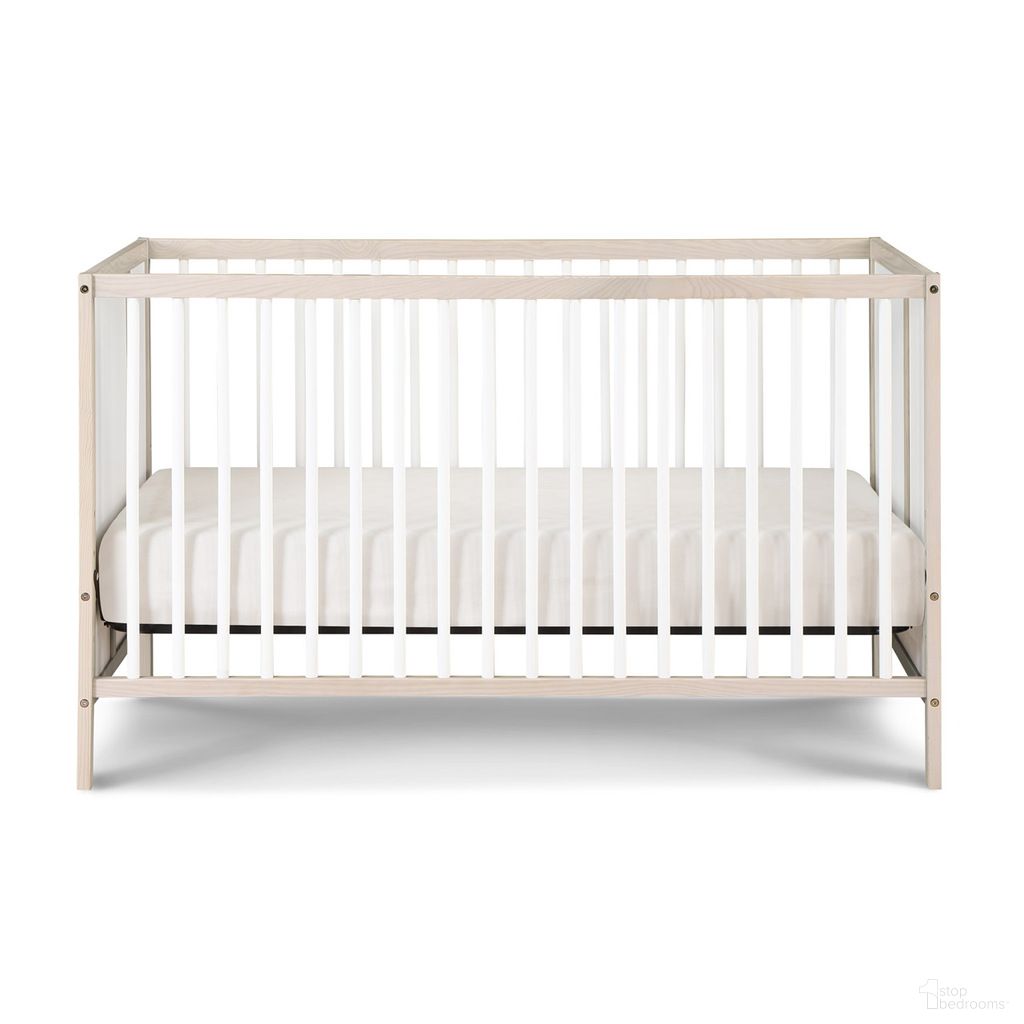 Pixie Finn 3 In 1 Crib In Washed Natural and White