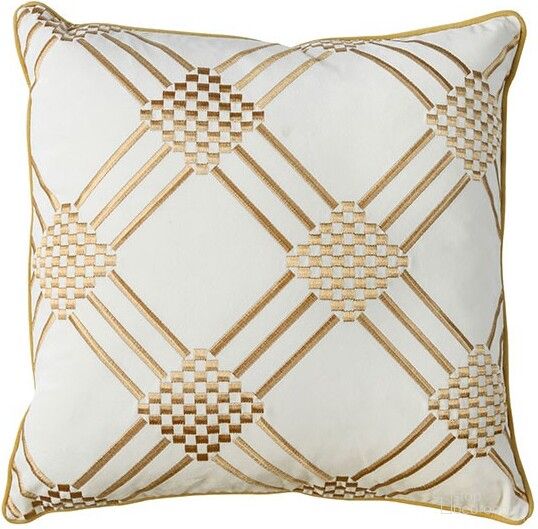 The appearance of Pam Ivory 20" X 20" Pillow Set of 2 designed by Furniture of America in the modern / contemporary interior design. This ivory piece of furniture  was selected by 1StopBedrooms from Pam Collection to add a touch of cosiness and style into your home. Sku: PL8039-2PK. Material: Fabric.