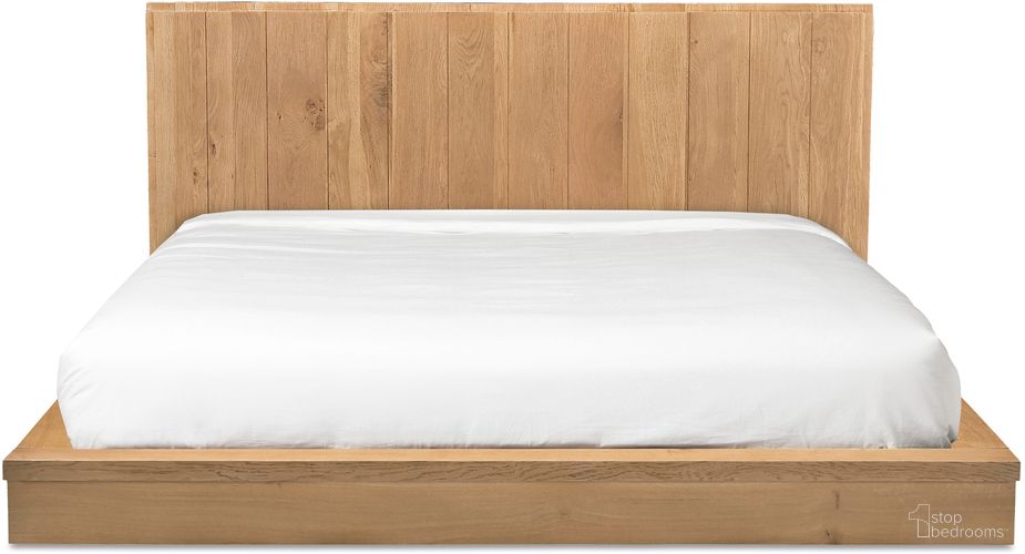 Plank Queen Bed In Natural