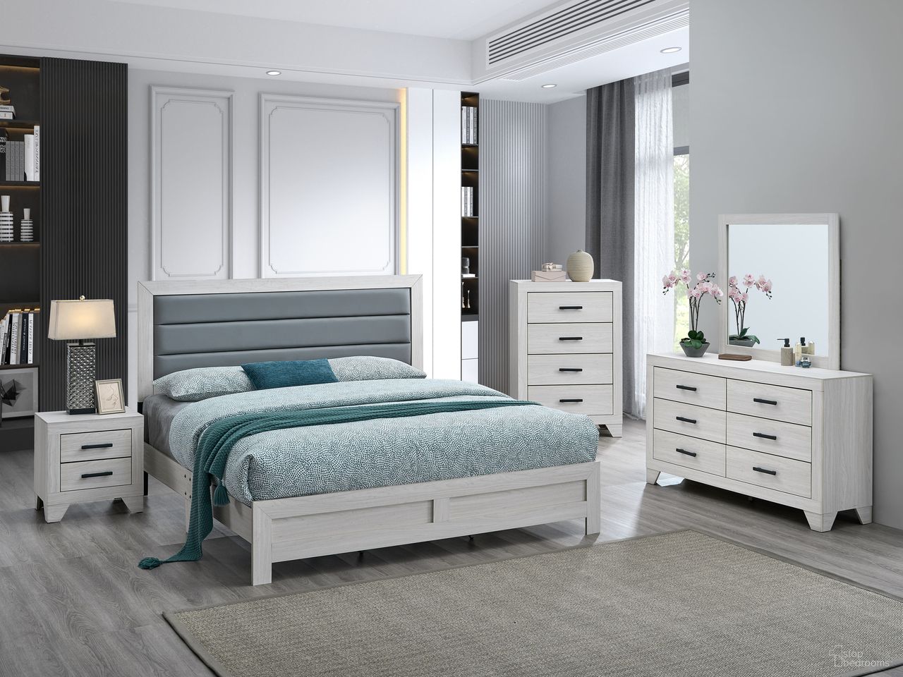 Plano Bedroom Set In Beige