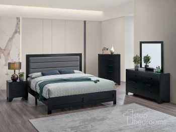 Plano Bedroom Set In Black