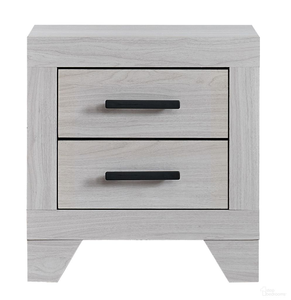 The appearance of Plano Nightstand In Beige designed by Glory in the modern / contemporary interior design. This beige piece of furniture  was selected by 1StopBedrooms from Plano Collection to add a touch of cosiness and style into your home. Sku: G002275-N. Material: Wood.