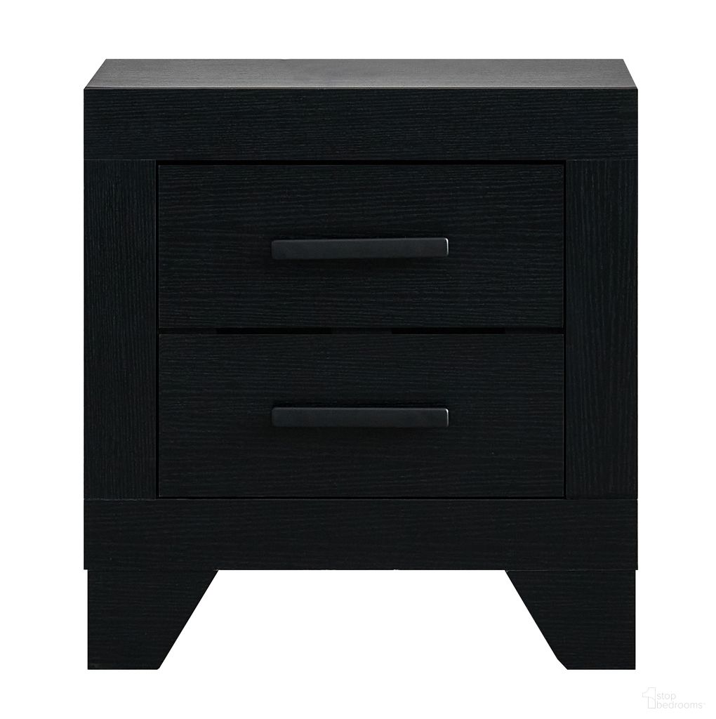 The appearance of Plano Nightstand In Black designed by Glory in the modern / contemporary interior design. This black piece of furniture was selected by 1StopBedrooms from Plano Collection to add a touch of cosiness and style into your home. Sku: G002250-N. Material: Wood.