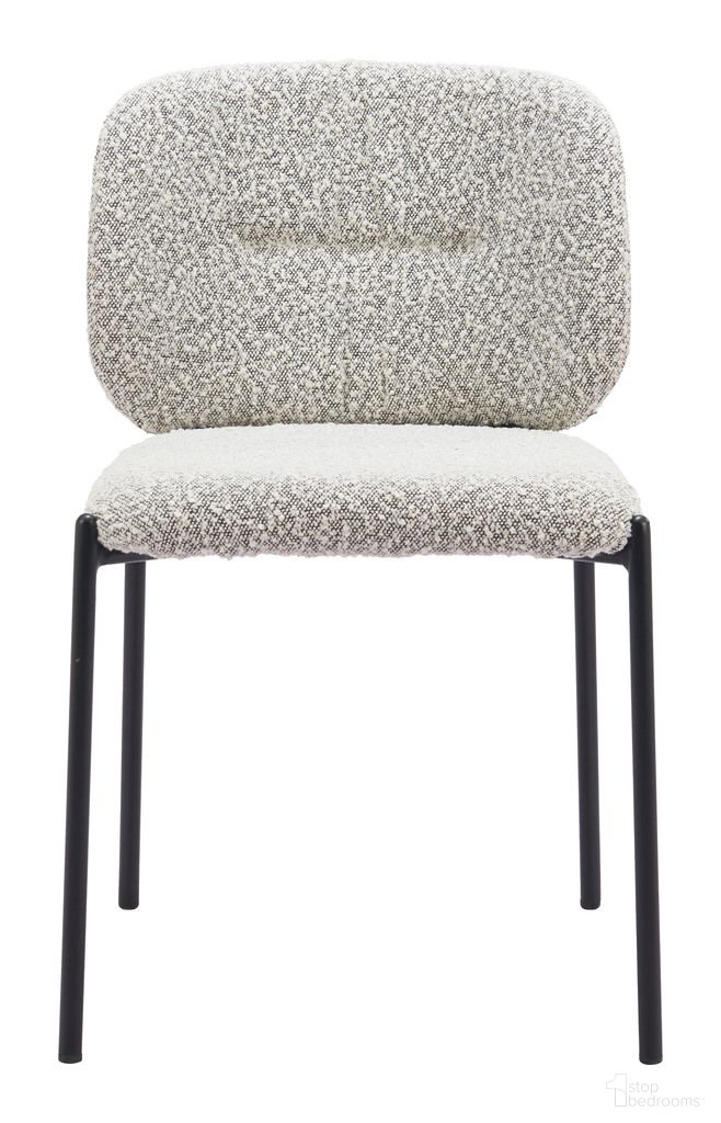 The appearance of Plat Dining Chair Set of 2 In Gray designed by Zuo Modern in the modern / contemporary interior design. This gray piece of furniture  was selected by 1StopBedrooms from Plat Collection to add a touch of cosiness and style into your home. Sku: 110348. Material: Polyester. Chair Type: Side Chair.