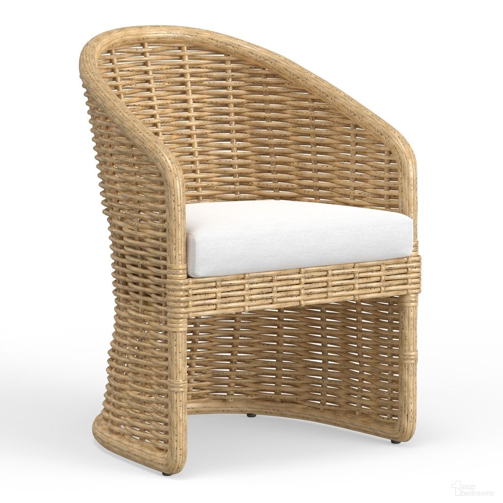 The appearance of Playa Dining Chair in Soothe Pearl designed by Sunset West in the transitional interior design. This soothe pearl piece of furniture was selected by 1StopBedrooms from Playa Collection to add a touch of cosiness and style into your home. Sku: SW7001-1-PRL-STKIT. Material: Resin Wicker.