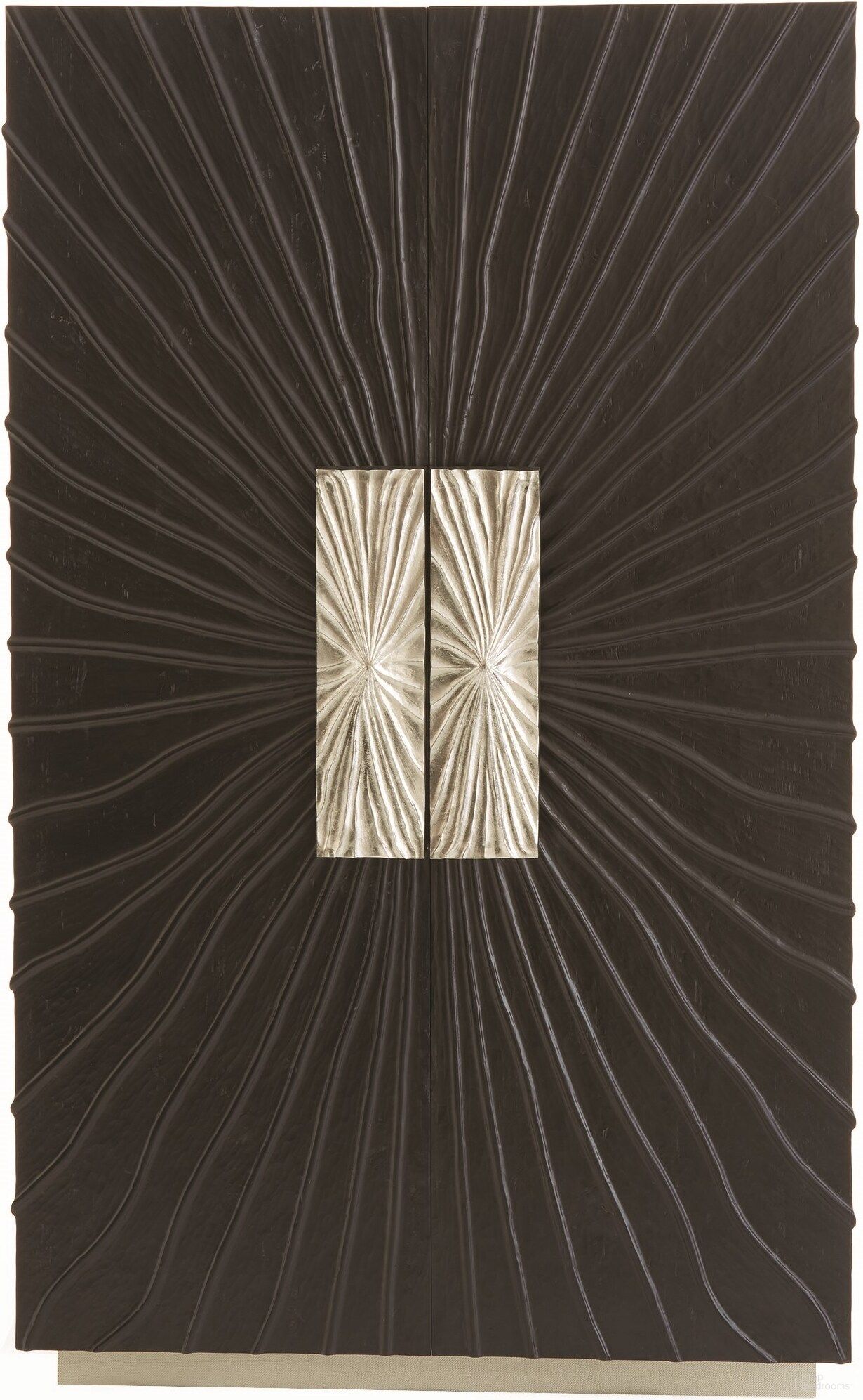 The appearance of Pleated Tall Cabinet In Black designed by Global Views in the modern / contemporary interior design. This black piece of furniture was selected by 1StopBedrooms from Pleated Collection to add a touch of cosiness and style into your home. Sku: 992772. Material: Aluminum.
