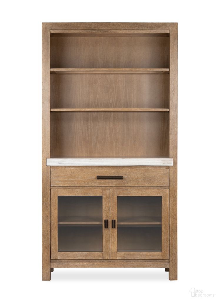 The appearance of Plum Creek Display Cabinet In Sierra Brown designed by Magnussen in the coastal interior design. This sierra brown piece of furniture  was selected by 1StopBedrooms from Plum Creek Collection to add a touch of cosiness and style into your home. Sku: D5768-08. Material: Oak Veneer.