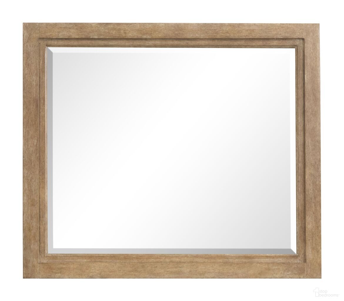 The appearance of Plum Creek Landscape Mirror In Sierra Brown designed by Magnussen in the coastal interior design. This sierra brown piece of furniture  was selected by 1StopBedrooms from Plum Creek Collection to add a touch of cosiness and style into your home. Sku: B5768-40. Material: Oak Veneer.