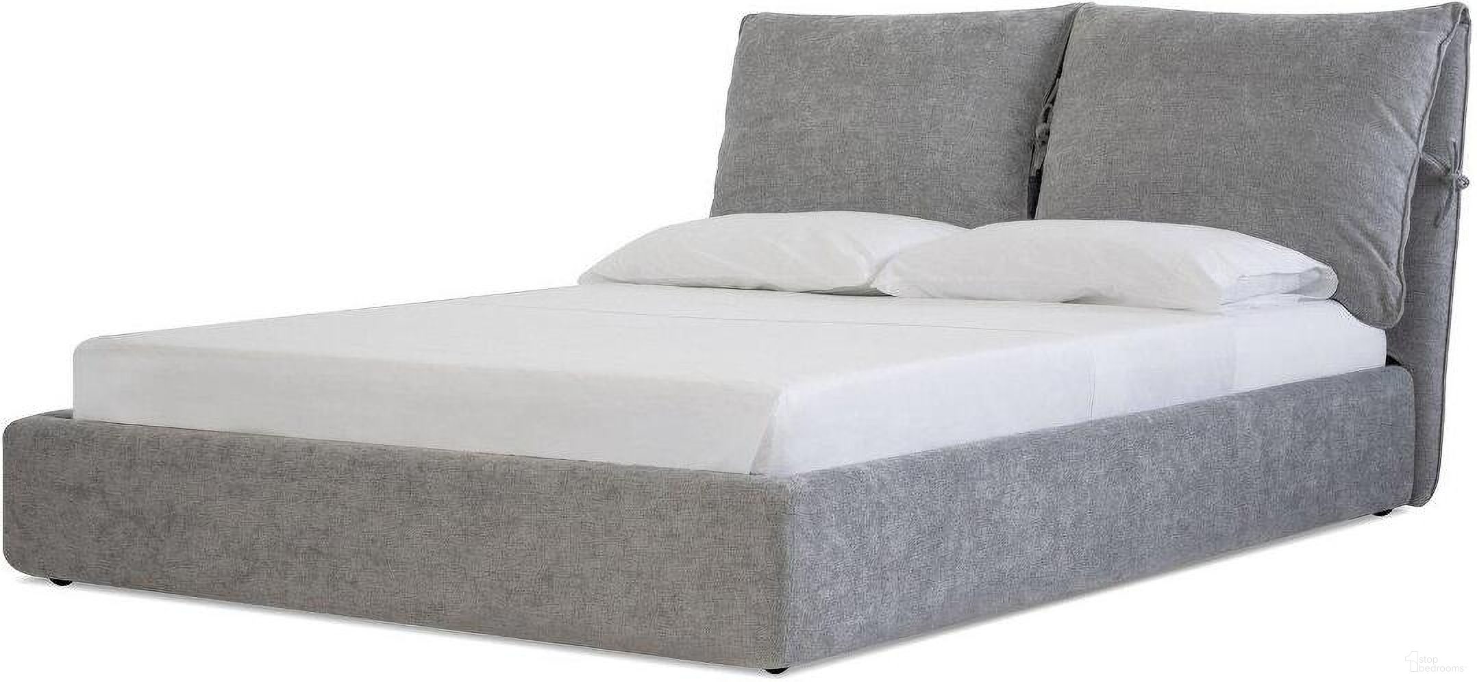 The appearance of Plume Heather Gray Chenille King Bed designed by Mobital in the modern / contemporary interior design. This gray piece of furniture was selected by 1StopBedrooms from Plume Collection to add a touch of cosiness and style into your home. Sku: BED-PLUM-HEAT-KING. Bed Type: Platform Bed. Bed Size: King. Material: Chenille.