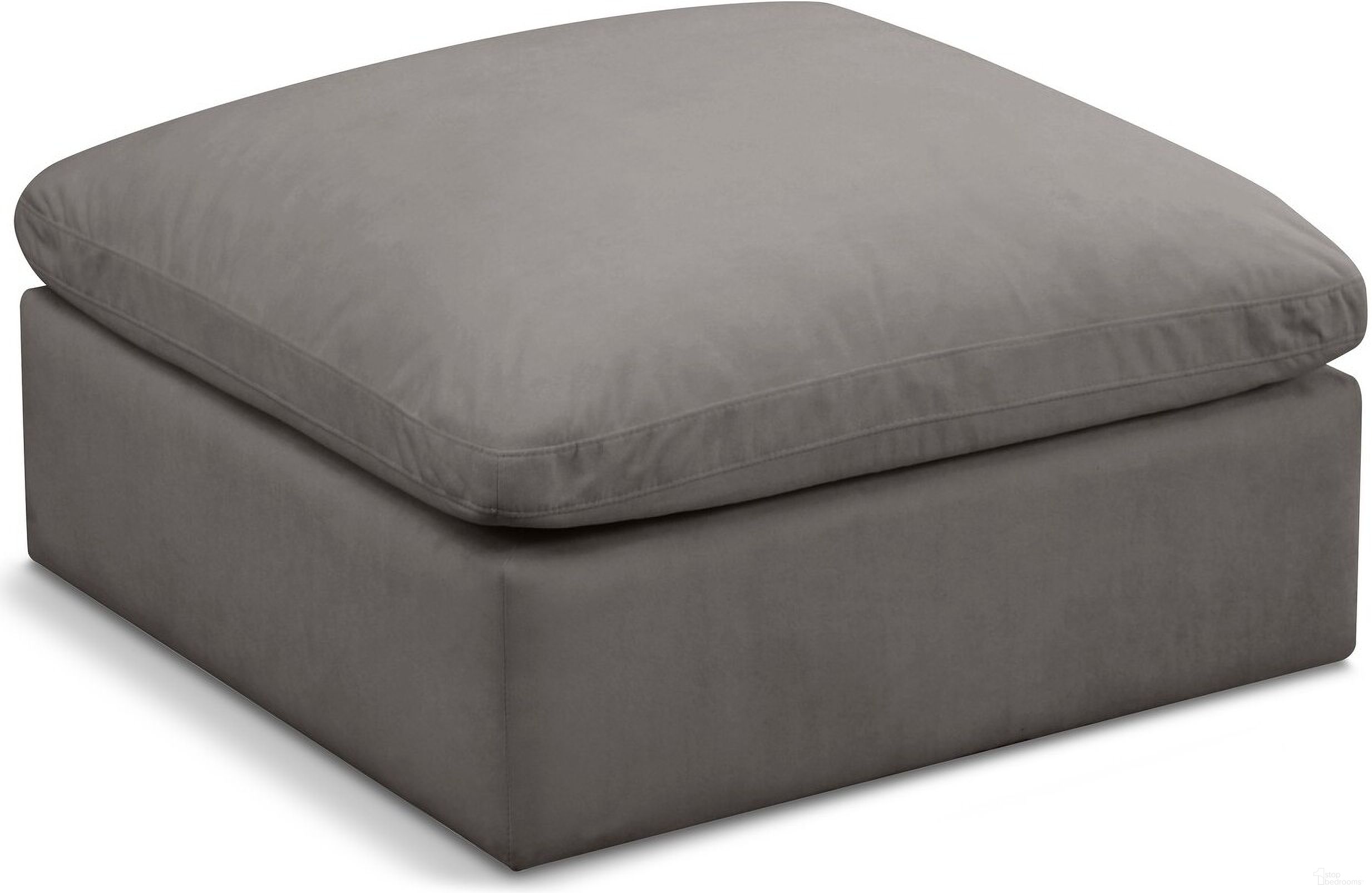 The appearance of Plush Velvet Standard Comfort Modular Ottoman In Grey designed by Meridian in the modern / contemporary interior design. This grey piece of furniture was selected by 1StopBedrooms from Plush Collection to add a touch of cosiness and style into your home. Sku: 602Grey-Ott. Material: Velvet.