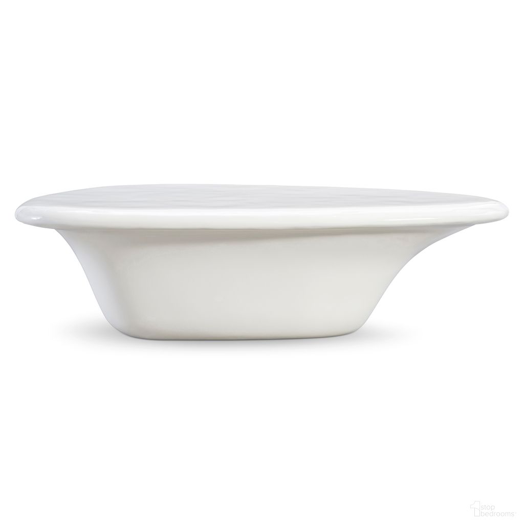 The appearance of Poca Cocktail Table In White and Cream designed by Bernhardt in the modern / contemporary interior design. This white/cream piece of furniture  was selected by 1StopBedrooms from Poca Collection to add a touch of cosiness and style into your home. Sku: 357007. Material: Concrete.