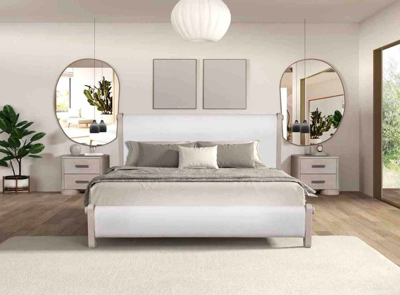 The appearance of Pocatello Queen Bed In White Oak designed by Furniture of America in the modern / contemporary interior design. This white oak piece of furniture was selected by 1StopBedrooms from Pocatello Collection to add a touch of cosiness and style into your home. Sku: FM79010AK-Q-FB;FM79010AK-Q-HB;FM79010AK-R. Bed Type: Panel Bed. Material: Fabric. Bed Size: Queen.