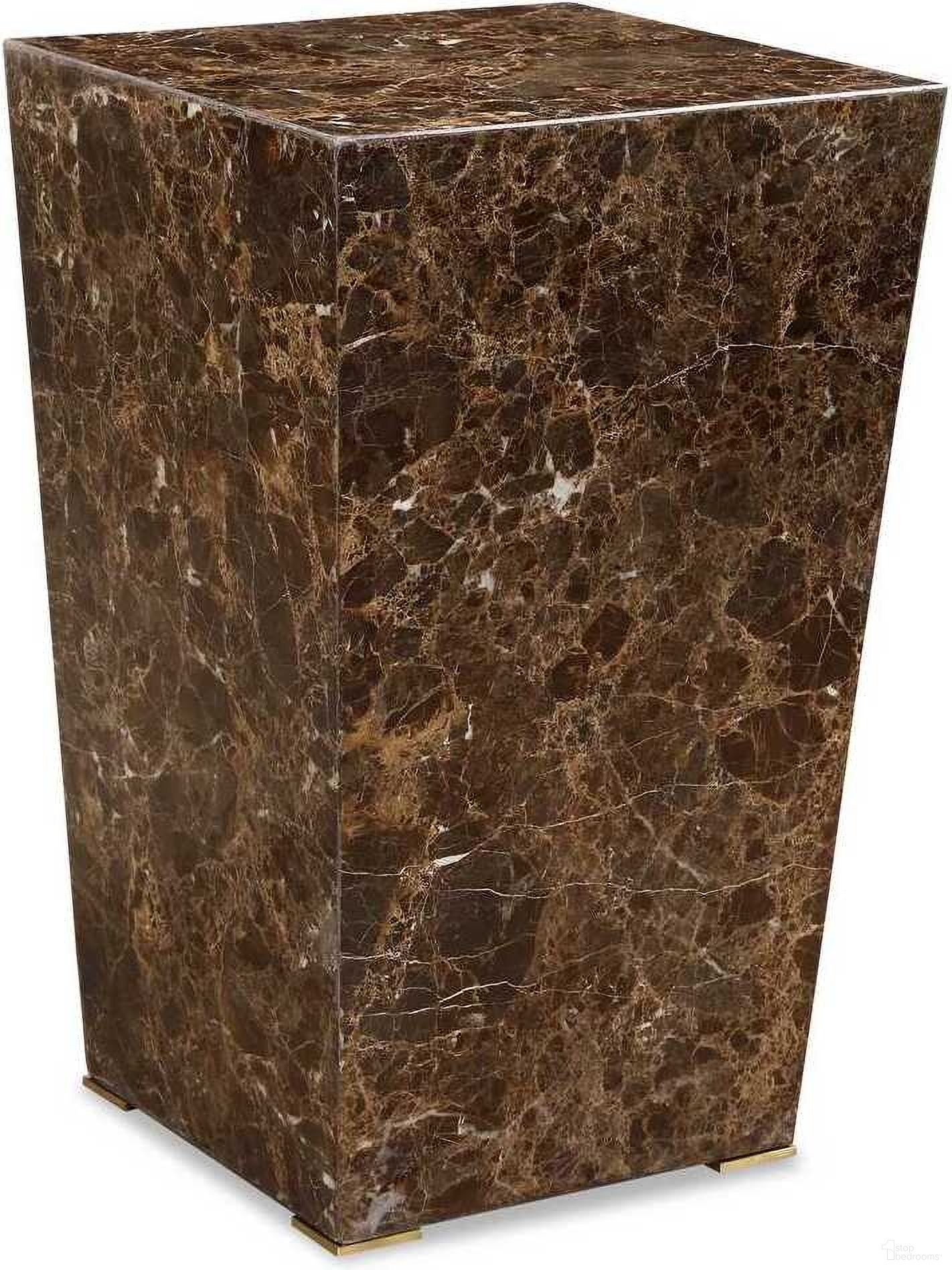 The appearance of Poe Marble Accent Table In Brown designed by Uttermost in the modern / contemporary interior design. This brown piece of furniture  was selected by 1StopBedrooms from Poe Collection to add a touch of cosiness and style into your home. Sku: 24879. Material: Marble.