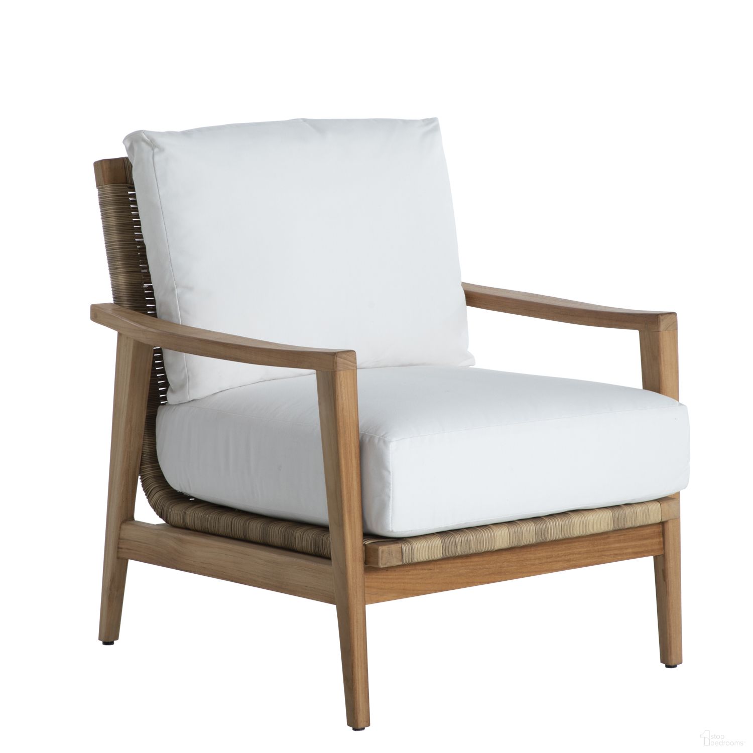 The appearance of Pointe Lounge In Linen Dove designed by Summer Classics in the modern / contemporary interior design. This linen dove piece of furniture  was selected by 1StopBedrooms from Pointe Collection to add a touch of cosiness and style into your home. Sku: 13084+C706P6101N. Material: Teak.