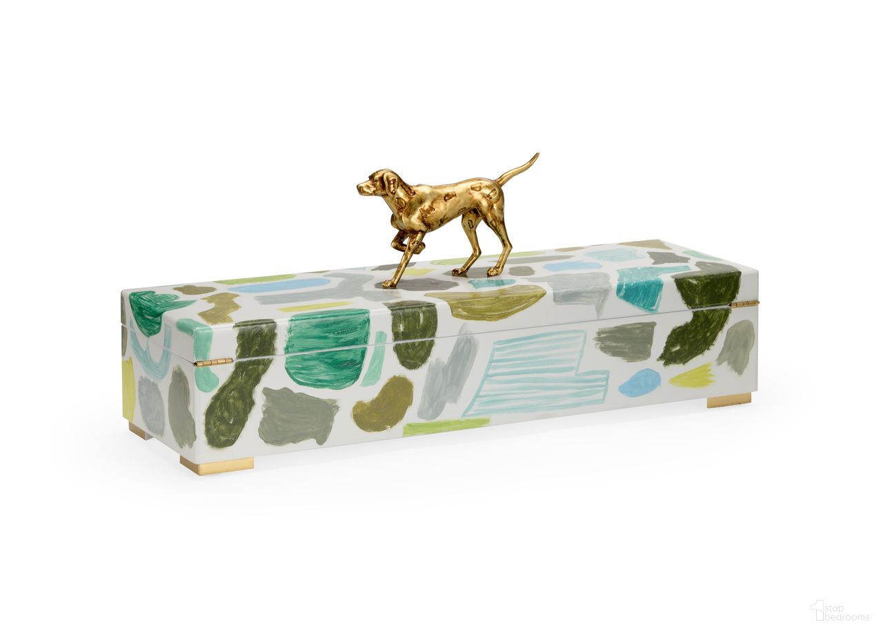 Pointer Box In Cream and Green