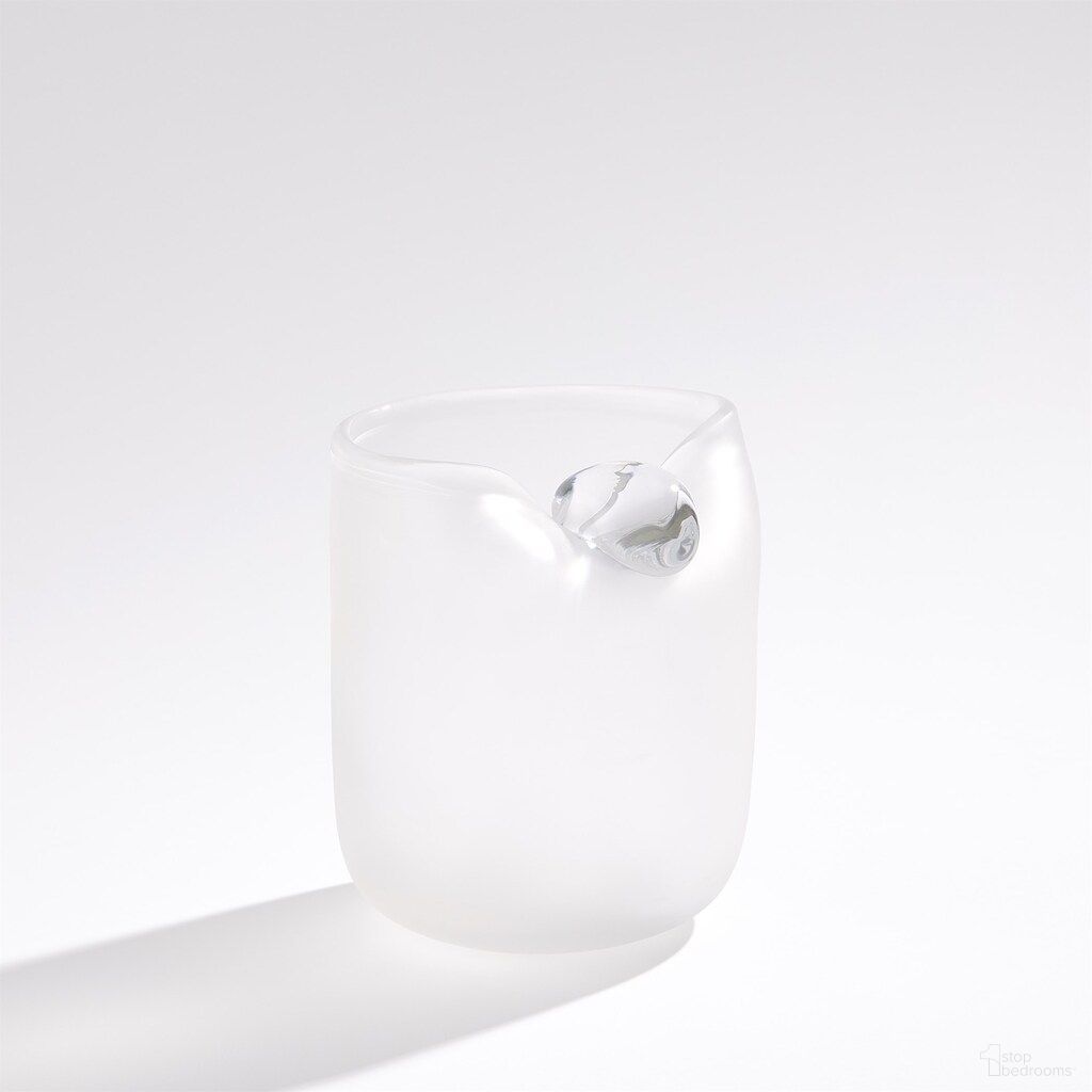 The appearance of Poise Small Vase In Frost designed by Global Views in the modern / contemporary interior design. This frost piece of furniture  was selected by 1StopBedrooms from Poise Collection to add a touch of cosiness and style into your home. Sku: 780744. Material: Ceramic.
