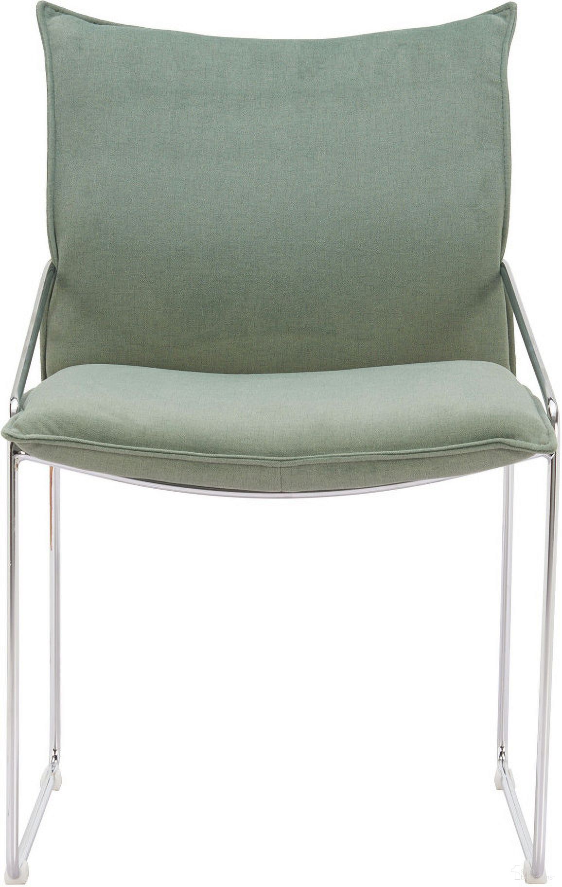 The appearance of Pola Dining Chair Set of 2 In Green designed by Zuo Modern in the modern / contemporary interior design. This green piece of furniture  was selected by 1StopBedrooms from Pola Collection to add a touch of cosiness and style into your home. Sku: 110871. Material: Polyester. Chair Type: Arm Chair.