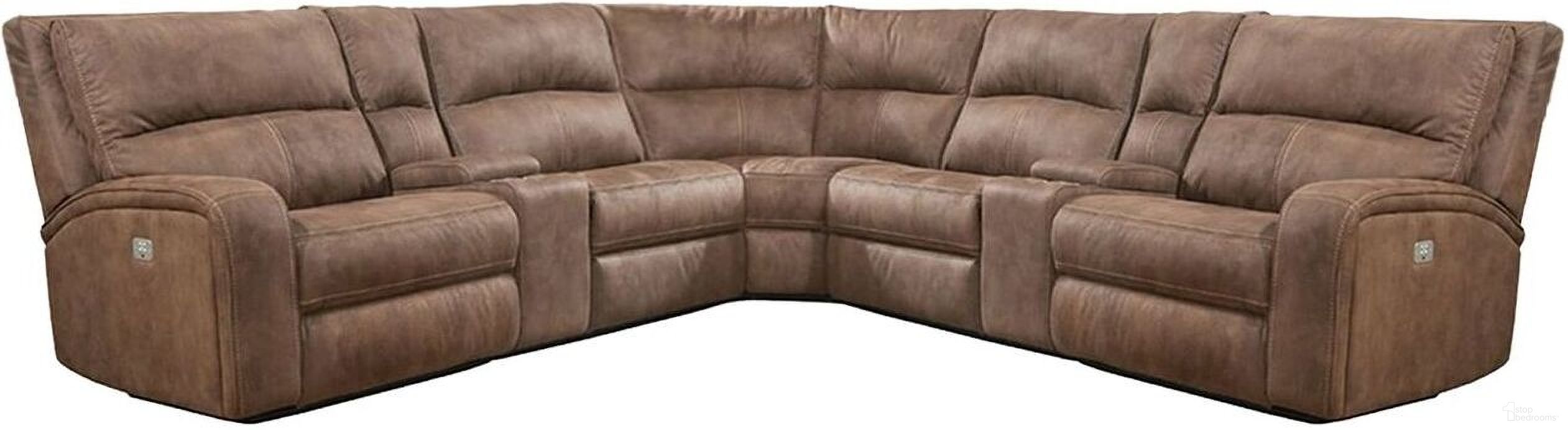 The appearance of Polaris 7 Piece Modular Power Reclining Sectional with Power Adjustable Headrests In Brown designed by Parker House in the modern / contemporary interior design. This brown piece of furniture was selected by 1StopBedrooms from Polaris Collection to add a touch of cosiness and style into your home. Sku: MPOL#810-KA;MPOL#811LPH-KA;MPOL#811RPH-KA;MPOL#840-KA;MPOL#850-KA;MPOL#860-KA;MPOL#860-KA. Material: Performance Fabric. Layout: L-Shape.