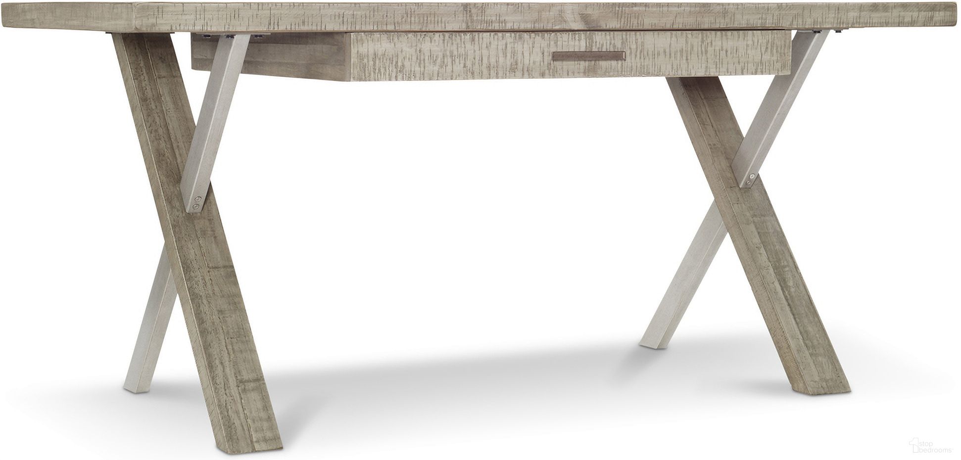 Highland Park Polk Desk In Morel and Glazed Silver