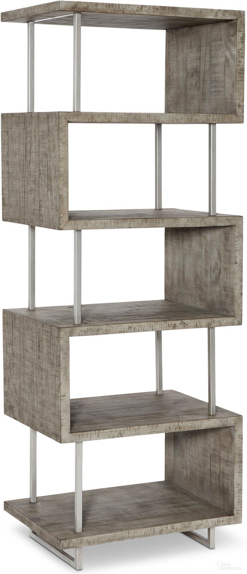 The appearance of Polk Etagere designed by Bernhardt in the modern / contemporary interior design. This morel/glazed silver piece of furniture  was selected by 1StopBedrooms from Highland Park Collection to add a touch of cosiness and style into your home. Sku: D12810. Material: Wood.