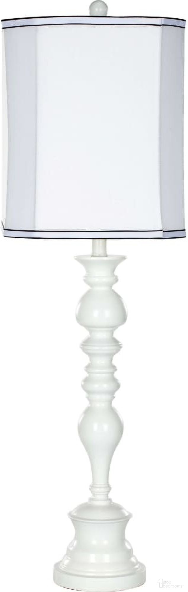 The appearance of Polly White 36 Inch Candlestick Lamp designed by Safavieh in the modern / contemporary interior design. This white piece of furniture  was selected by 1StopBedrooms from Safavieh LIT Collection to add a touch of cosiness and style into your home. Sku: LITS4057A. Material: Resin.