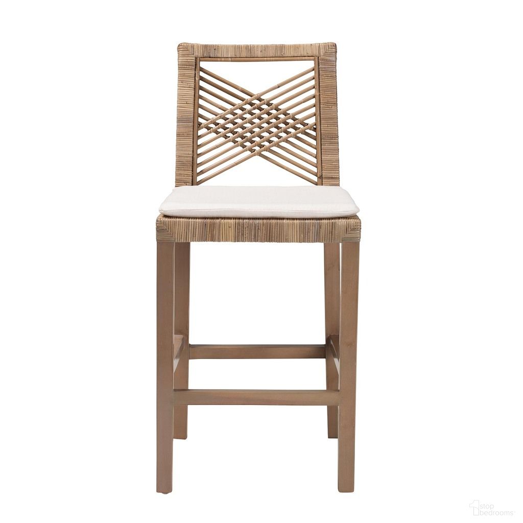 The appearance of Poltak Natural Rattan and Mahogany Wood Counter Stool In Kubu Grey and Rustic Taupe designed by Baxton Studio in the bohemian interior design. This kubu grey/rustic taupe piece of furniture was selected by 1StopBedrooms from Poltak Collection to add a touch of cosiness and style into your home. Sku: Poltak-Grey Natural-CS. Material: Mahogany.