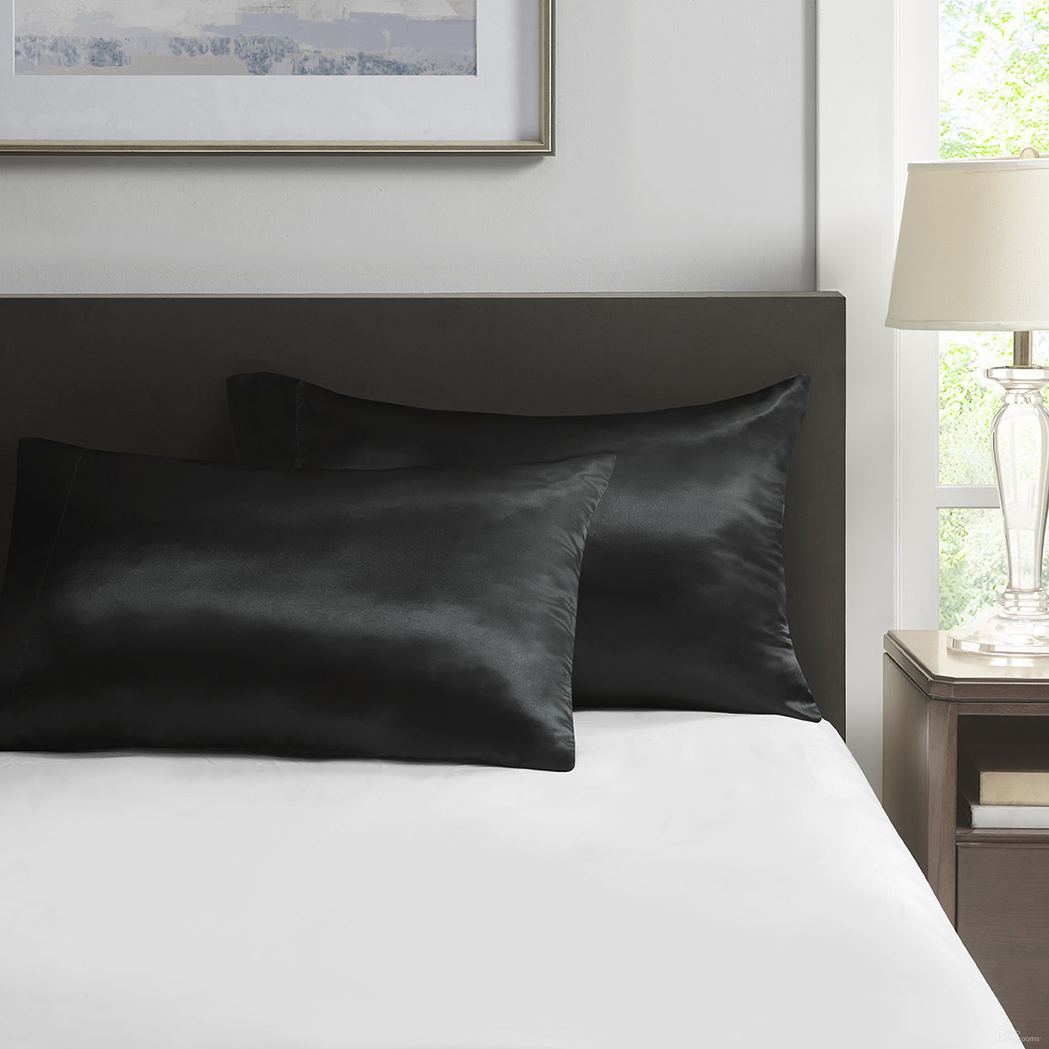 The appearance of Polyester Solid Satin Pillow Case In Black MPE21-776 designed by Olliix in the transitional interior design. This black piece of furniture was selected by 1StopBedrooms from Satin Collection to add a touch of cosiness and style into your home. Sku: MPE21-776. Material: Polyester.