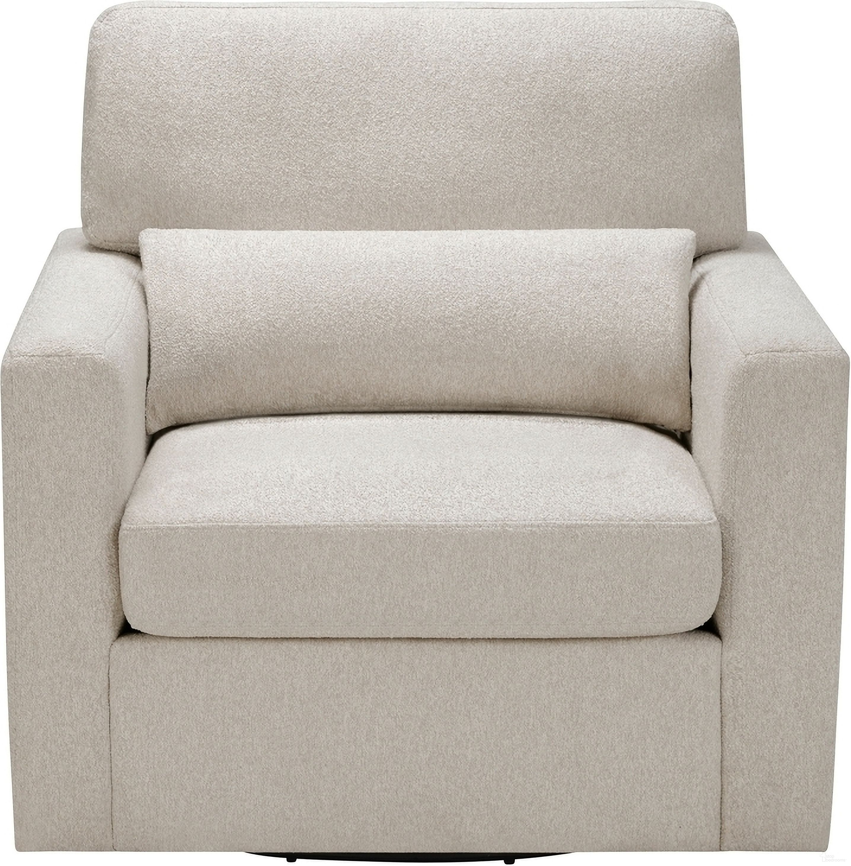 The appearance of Pompano Swivel Chair In Beige designed by Homelegance in the modern / contemporary interior design. This beige piece of furniture was selected by 1StopBedrooms from Pompano Collection to add a touch of cosiness and style into your home. Sku: 9630BE-1SW. Material: Boucle.