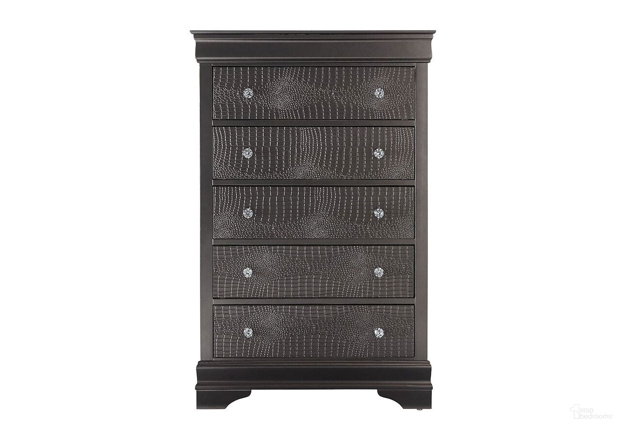 Pompei Chest In Metallic Grey
