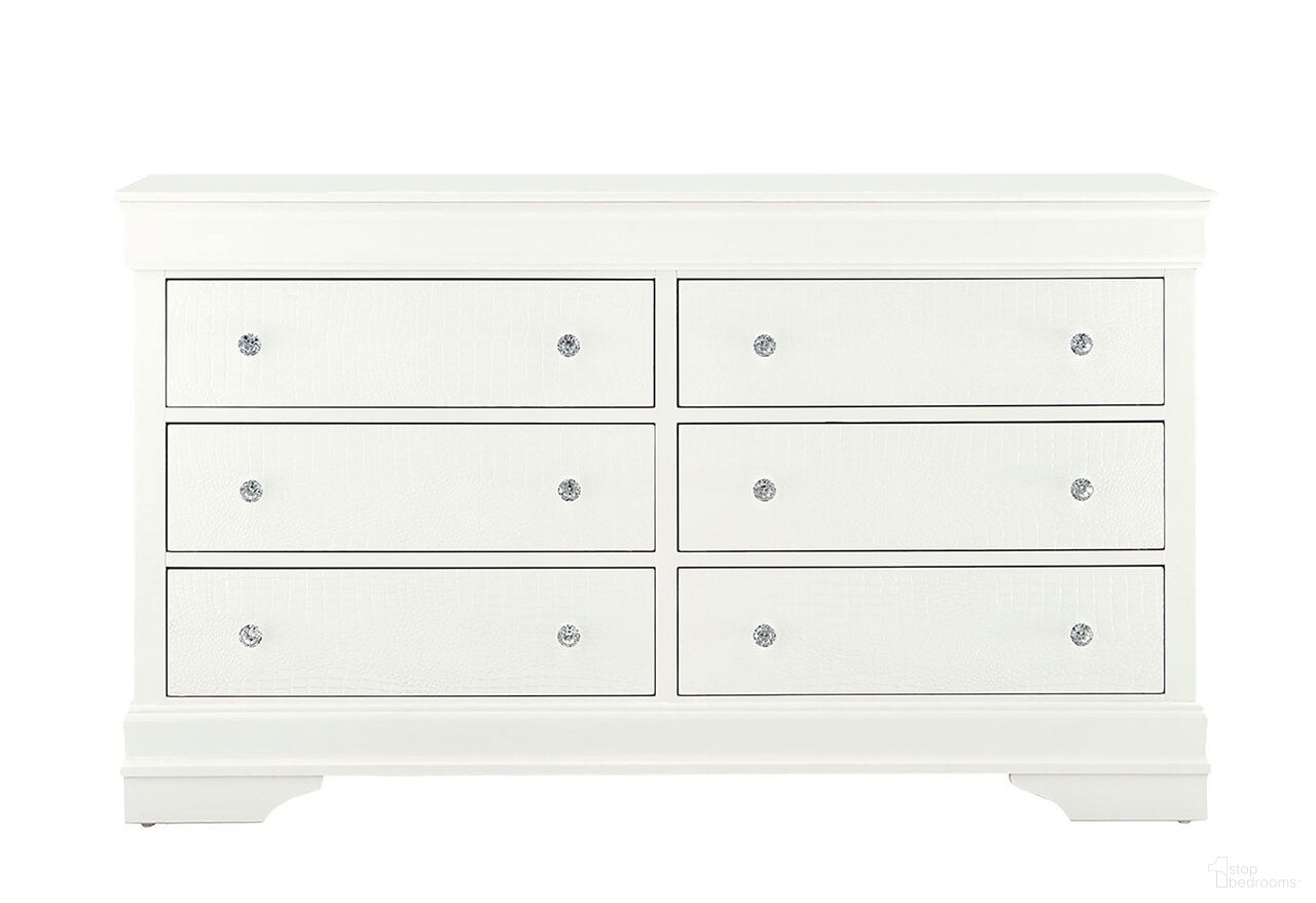 Pompei Dresser In Metallic White