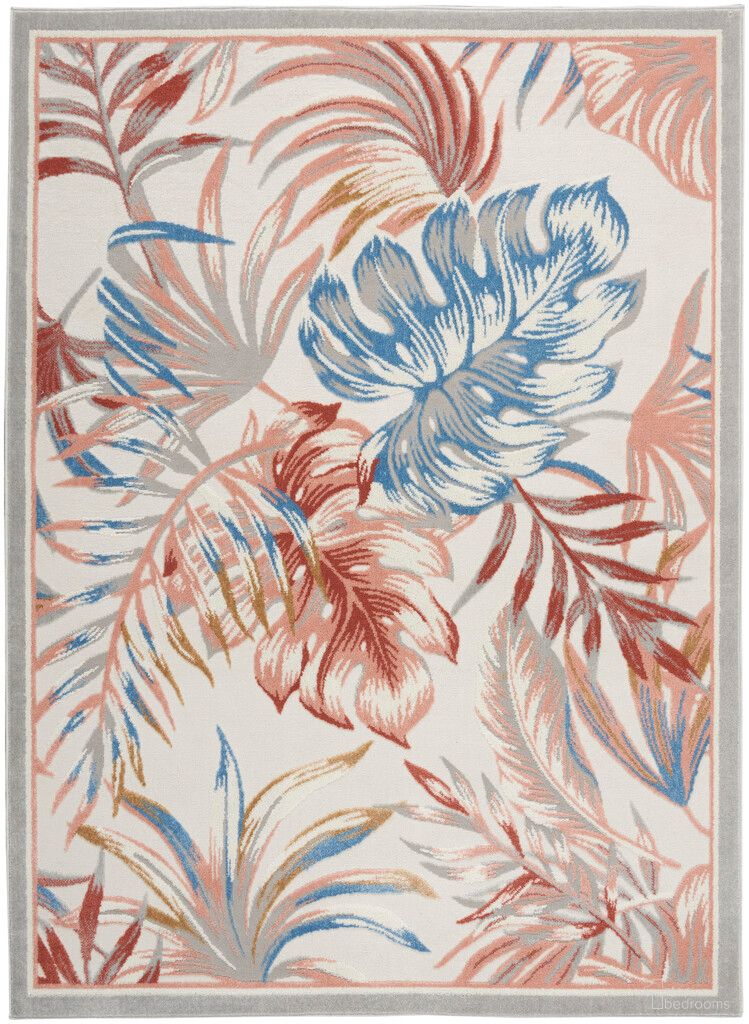 The appearance of Pompeii 5'3" x 7'3" Tropical Indoor Rug In Multicolor designed by Nourison in the nautical & coastal interior design. This multicolor piece of furniture was selected by 1StopBedrooms from Pompeii Collection to add a touch of cosiness and style into your home. Sku: 99446882004. Material: Polypropylene.