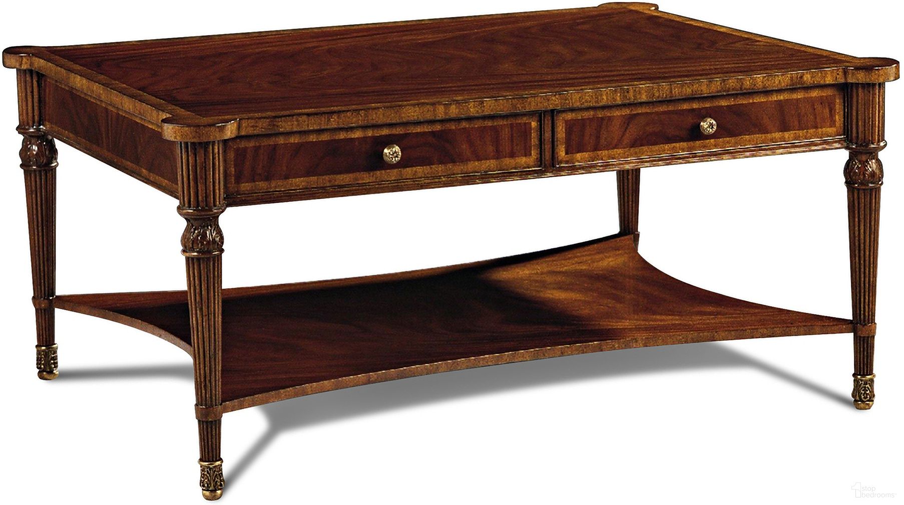 The appearance of Port Cocktail Table In Mahogany and Brass designed by Maitland-Smith in the modern / contemporary interior design. This mahogany/brass piece of furniture was selected by 1StopBedrooms from Maitland Smith Collection to add a touch of cosiness and style into your home. Sku: 89-0603. Material: Mahogany.