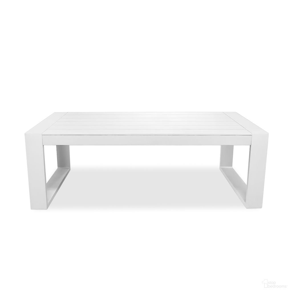 The appearance of Portal Coffee Table In White designed by Harmonia Living in the modern / contemporary interior design. This white piece of furniture was selected by 1StopBedrooms from Portal Collection to add a touch of cosiness and style into your home. Sku: HL-PORT-WHT-CT. Material: Aluminum.