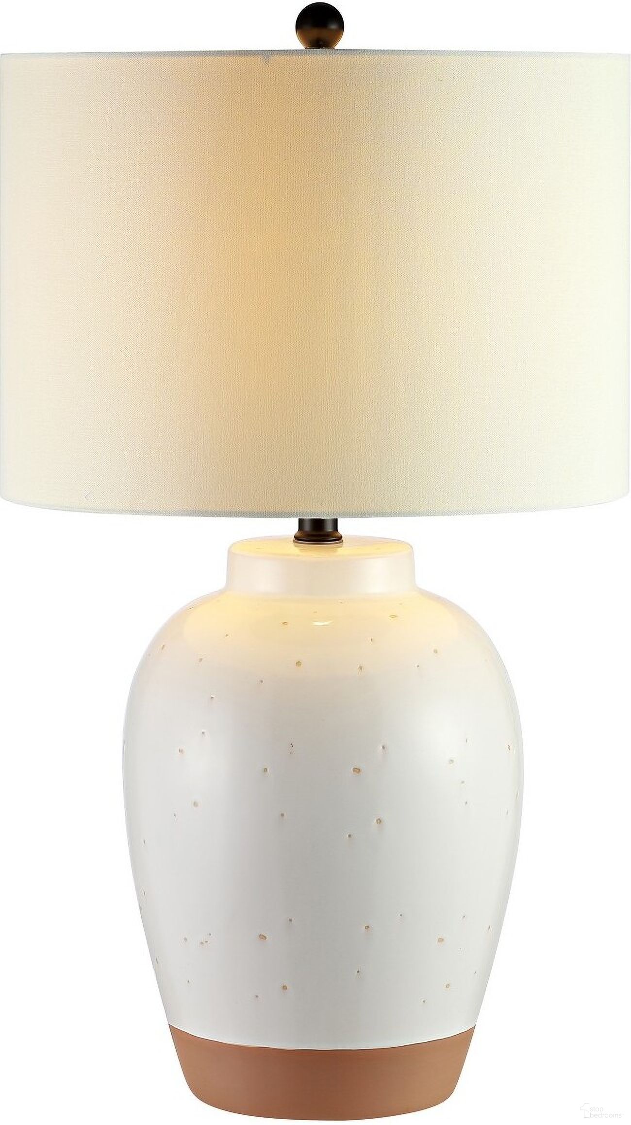 The appearance of Portcia Table Lamp in Ivory designed by Safavieh in the modern / contemporary interior design. This ivory piece of furniture  was selected by 1StopBedrooms from Portcia Collection to add a touch of cosiness and style into your home. Sku: TBL4242A. Material: Ceramic.