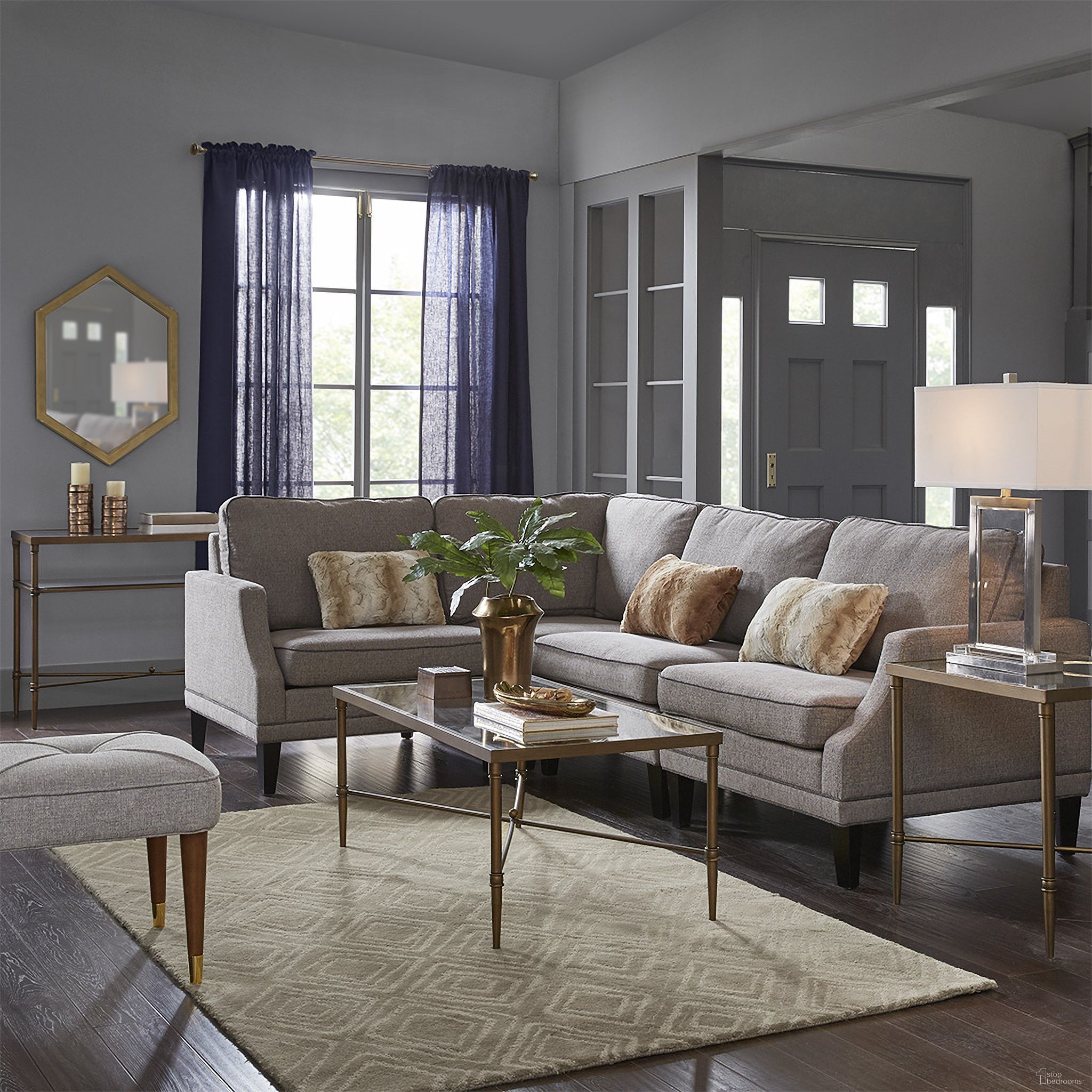 Porter Rectangle Coffee Table In Bronze