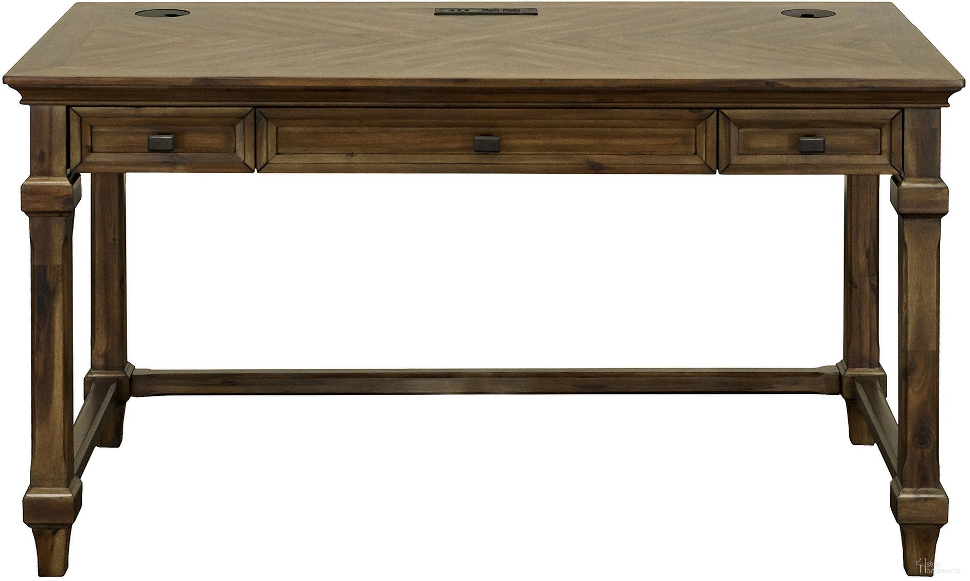 The appearance of Porter Traditional Wood Writing Desk In Brown designed by Martin Furniture in the traditional interior design. This brown piece of furniture  was selected by 1StopBedrooms from Porter Collection to add a touch of cosiness and style into your home. Sku: IMPR384. Material: Wood.