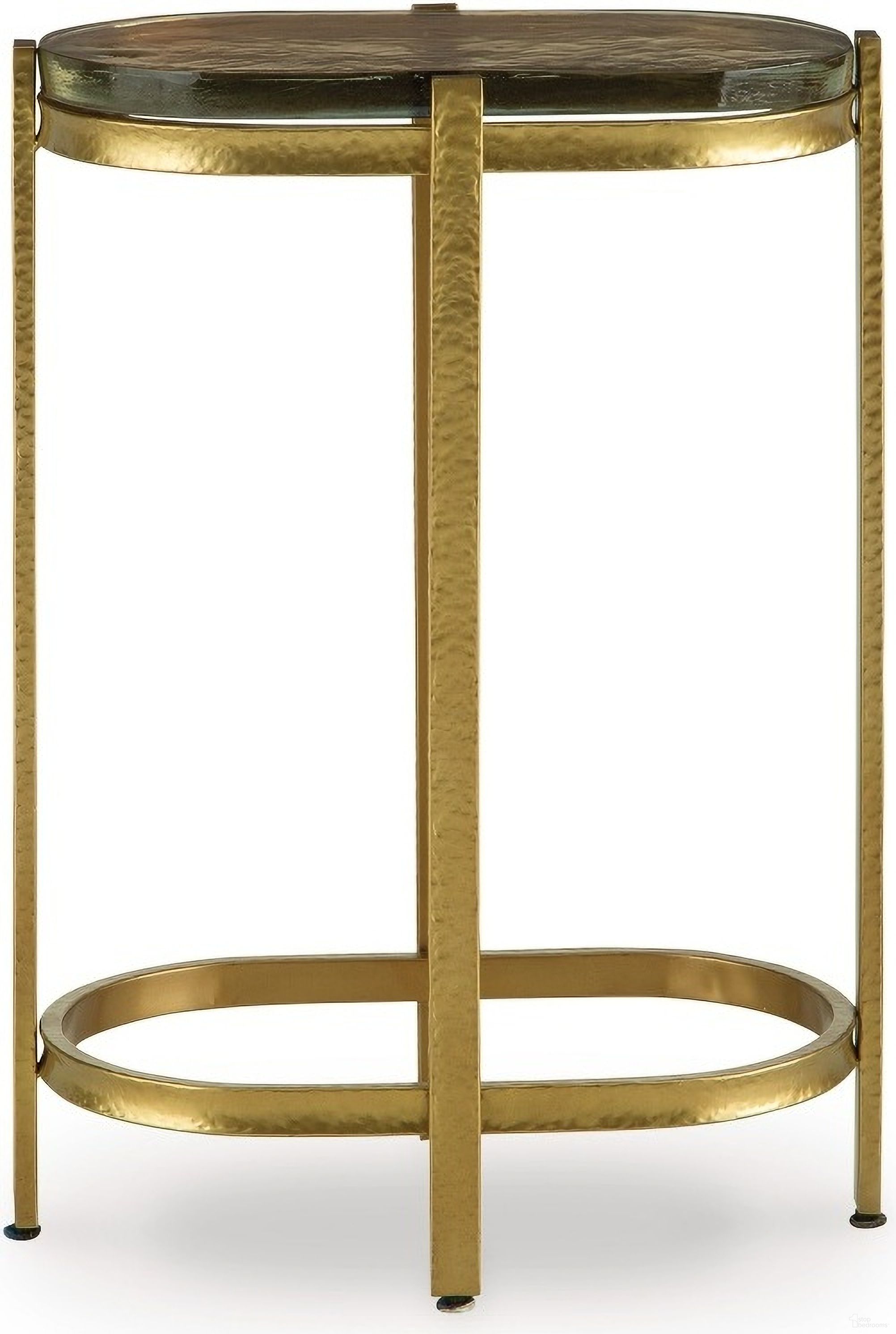 The appearance of Porterville Accent Table In Gold designed by Signature Design by Ashley in the modern / contemporary interior design. This gold piece of furniture  was selected by 1StopBedrooms from Porterville Collection to add a touch of cosiness and style into your home. Sku: A4000716.