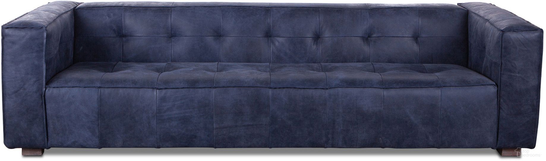 The appearance of Portia Antique Blue Italian Leather Sofa designed by Home Trends and Design in the transitional interior design. This antique blue piece of furniture was selected by 1StopBedrooms from Portia Collection to add a touch of cosiness and style into your home. Sku: ZWPORTABSOF. Material: Leather.