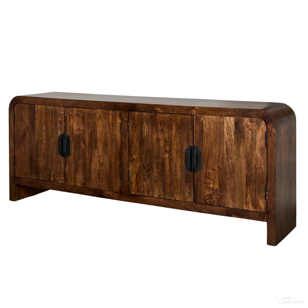 Portico 78 Inch Console In Warm Brown