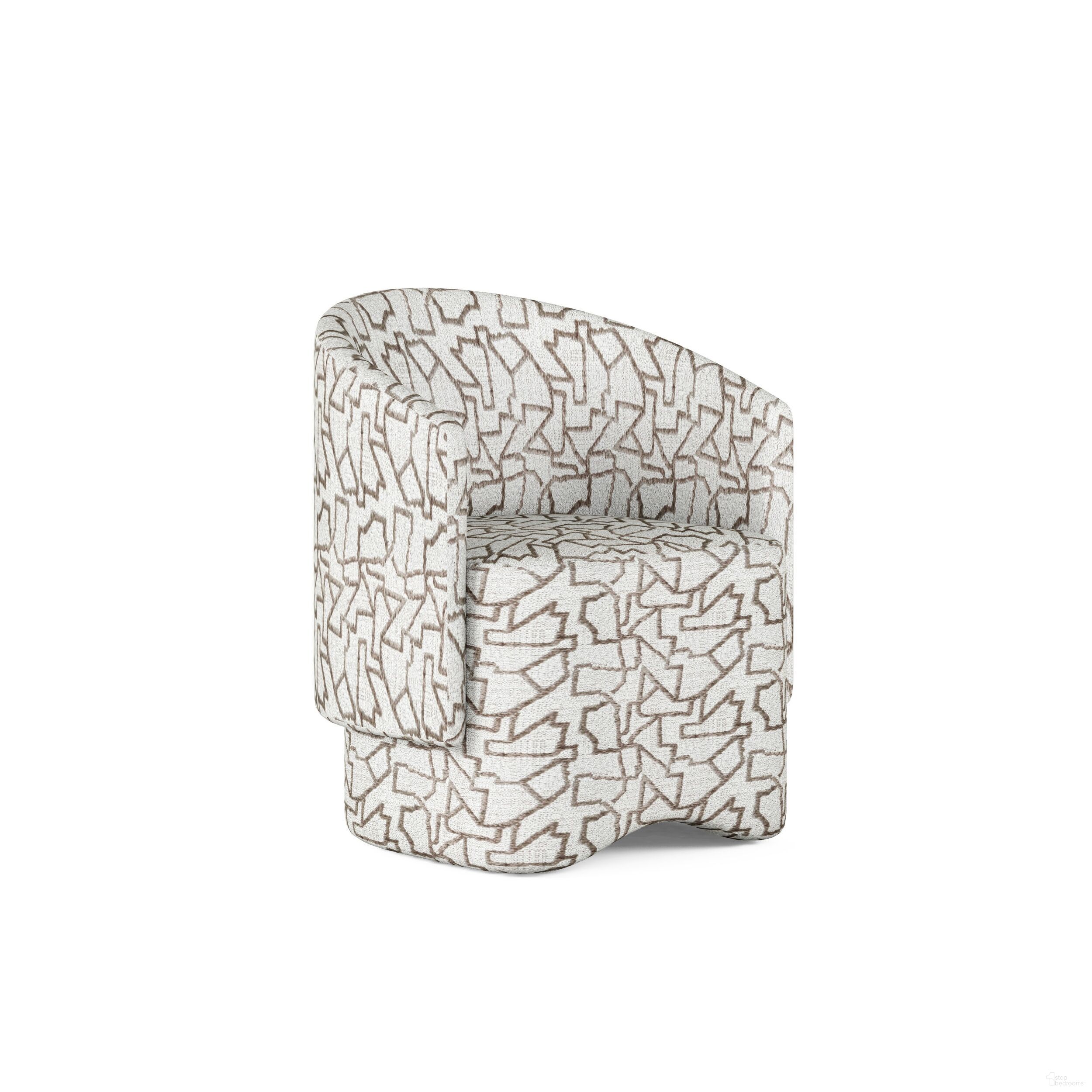 The appearance of Portico Barrel Chair In Brown designed by A.R.T. in the modern / contemporary interior design. This brown piece of furniture  was selected by 1StopBedrooms from Portico Collection to add a touch of cosiness and style into your home. Sku: 323200-3335. Chair Type: Arm Chair. Material: Parawood.