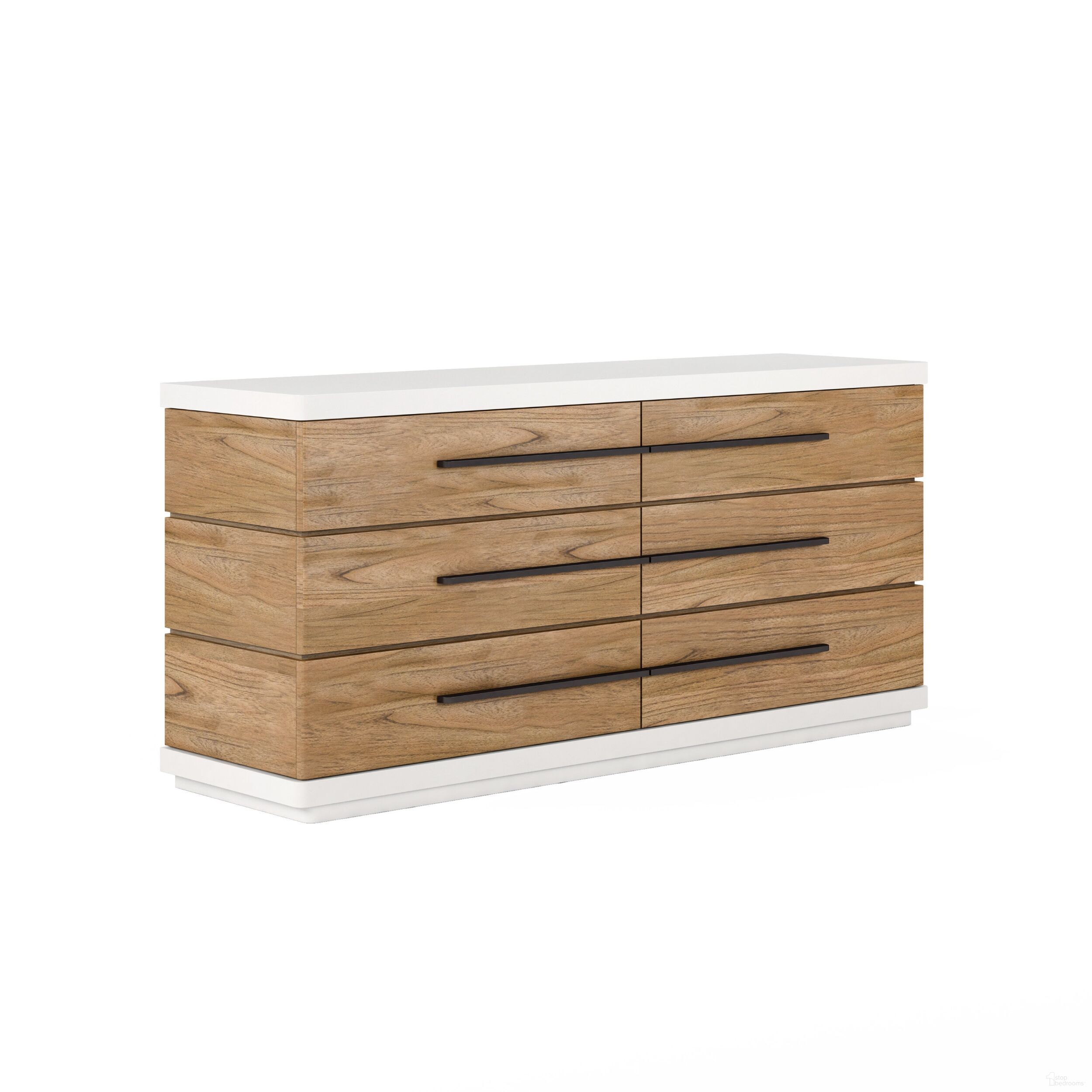 The appearance of Portico Dresser In Brown designed by A.R.T. in the modern / contemporary interior design. This brown piece of furniture was selected by 1StopBedrooms from Portico Collection to add a touch of cosiness and style into your home. Sku: 323130-3351. Material: Parawood.