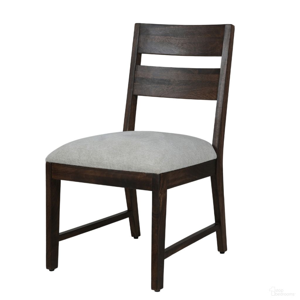 The appearance of Portico Ladderback Dining Chair Set of 2 In Warm Brown designed by Parker House in the transitional interior design. This warm brown piece of furniture was selected by 1StopBedrooms from Portico Collection to add a touch of cosiness and style into your home. Sku: DPRT-2018. Material: Polyester. Chair Type: Side Chair.