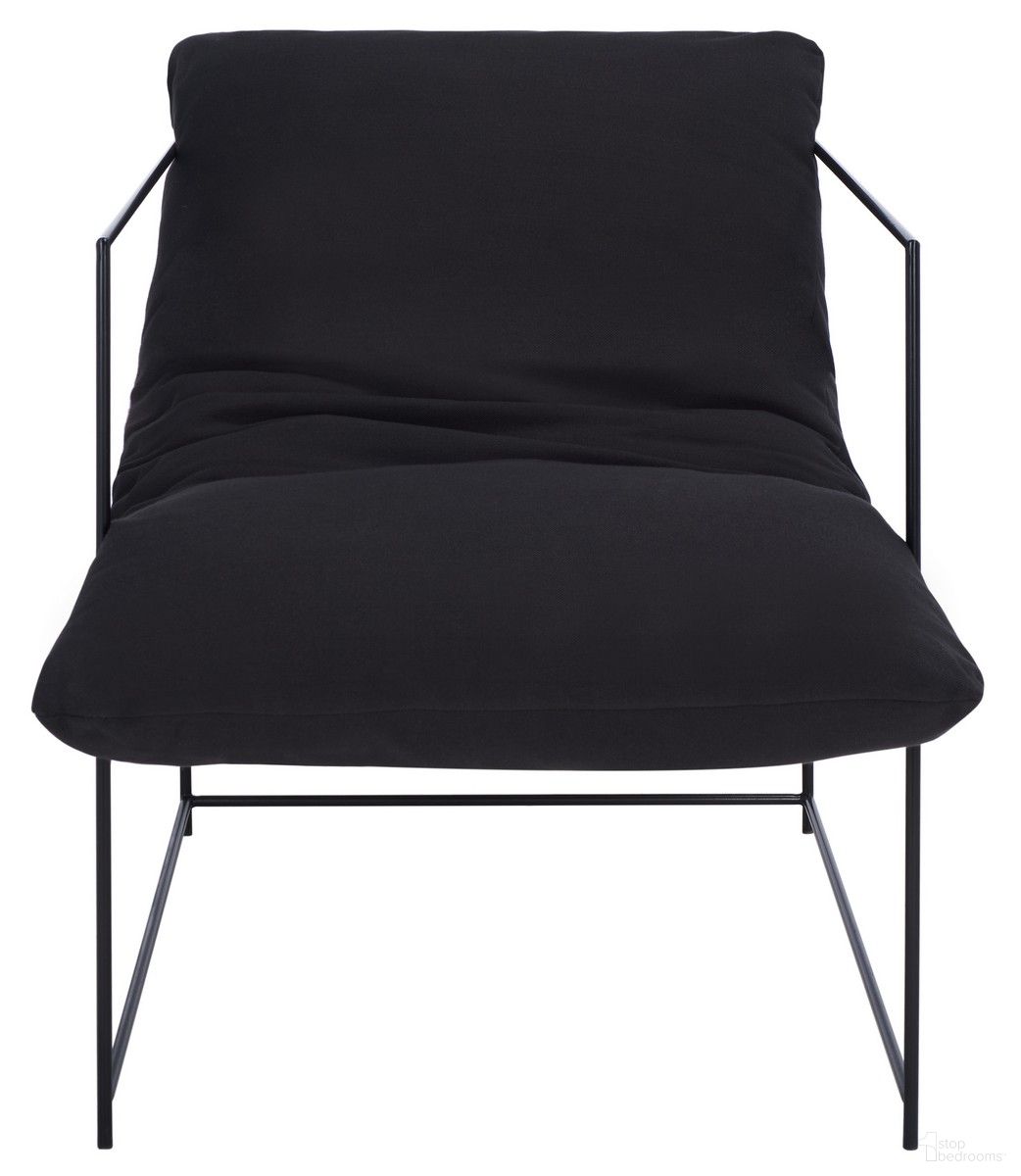 The appearance of Portland Pillow Top Accent Chair in Black designed by Safavieh in the modern / contemporary interior design. This black piece of furniture  was selected by 1StopBedrooms from Portland Collection to add a touch of cosiness and style into your home. Sku: ACH4511B. Material: Iron.