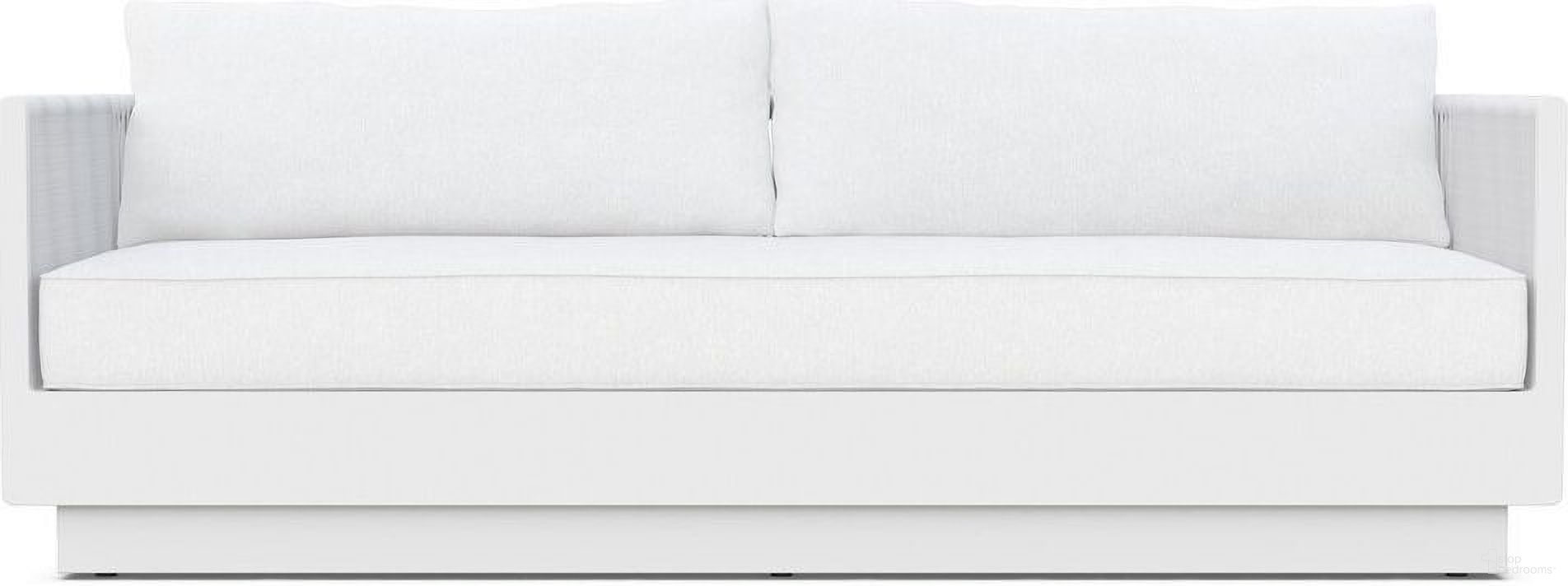 The appearance of Porto 3 Seat Sofa with Cushion In Polar and Matte White designed by Azzurro Living in the modern / contemporary interior design. This polar/matte white piece of furniture was selected by 1StopBedrooms from Porto Collection to add a touch of cosiness and style into your home. Sku: POR-R01S3-CU. Material: Aluminum.