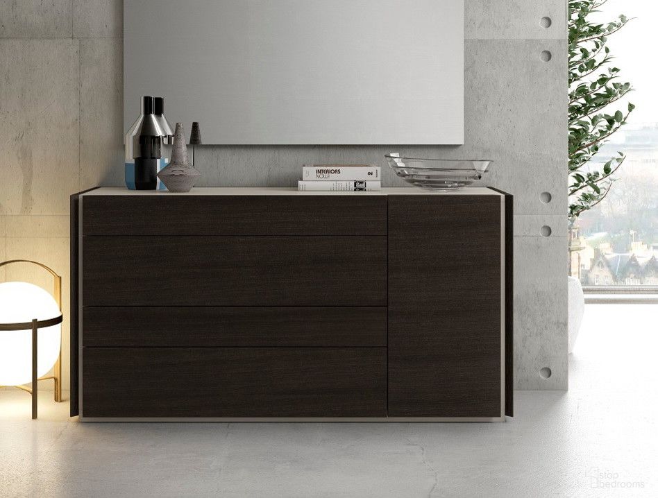 Porto Natural Light Grey Lacquer Dresser