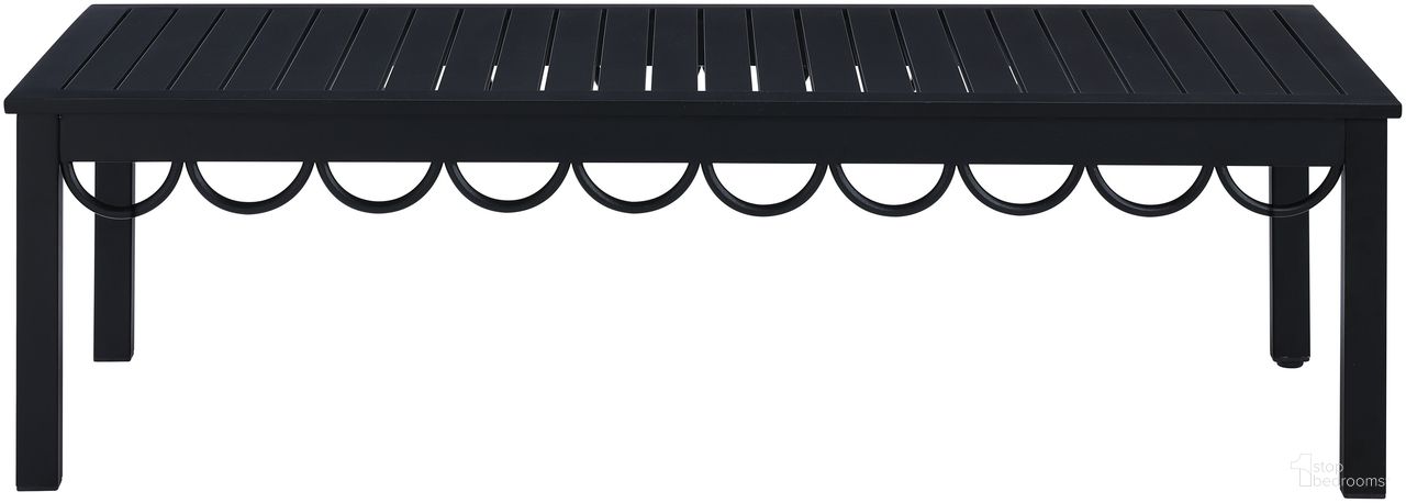 The appearance of Portofino Aluminum Outdoor Patio Coffee Table In Black designed by Meridian in the modern / contemporary interior design. This black piece of furniture was selected by 1StopBedrooms from Portofino Collection to add a touch of cosiness and style into your home. Sku: 55031-CT. Material: Aluminum.
