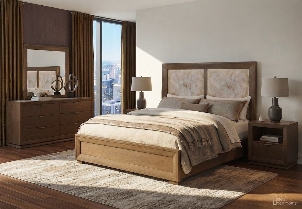 Portrait Bedroom Set In Sienna Brown