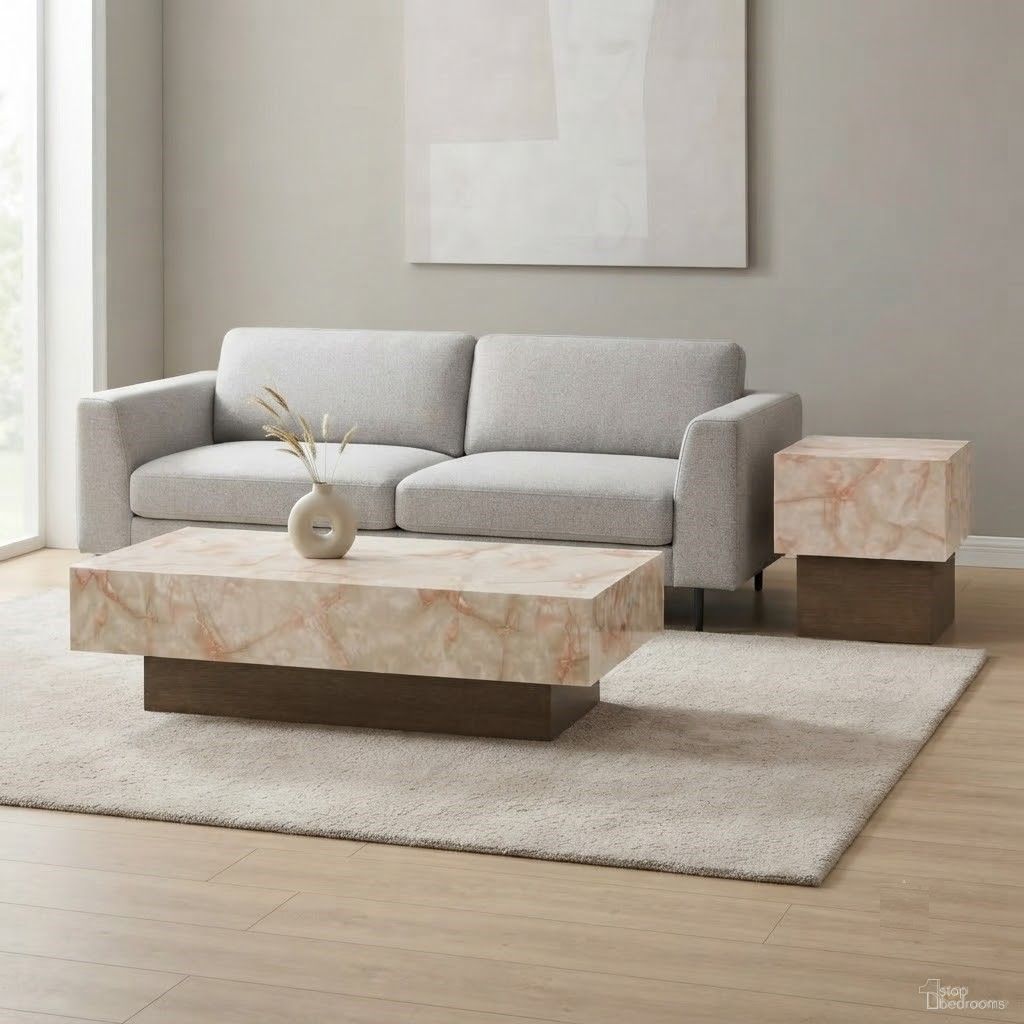 Portrait Occasional Table Set In Sienna Brown